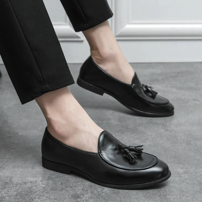 Belotti Alfan Leather Tassel Loafers