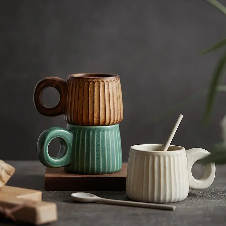 Retro Ridged Cups