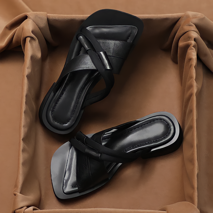 Verona Low Heels Slides