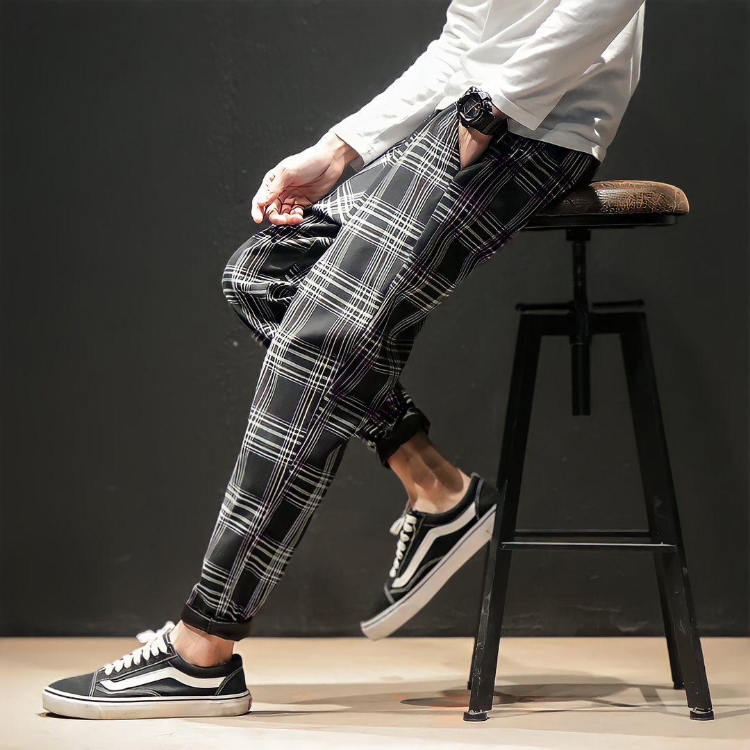 Breezy Plaid Joggers